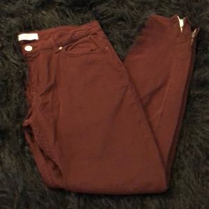 Zara Women’s Premium Skinny Zipper Ankle Jeans